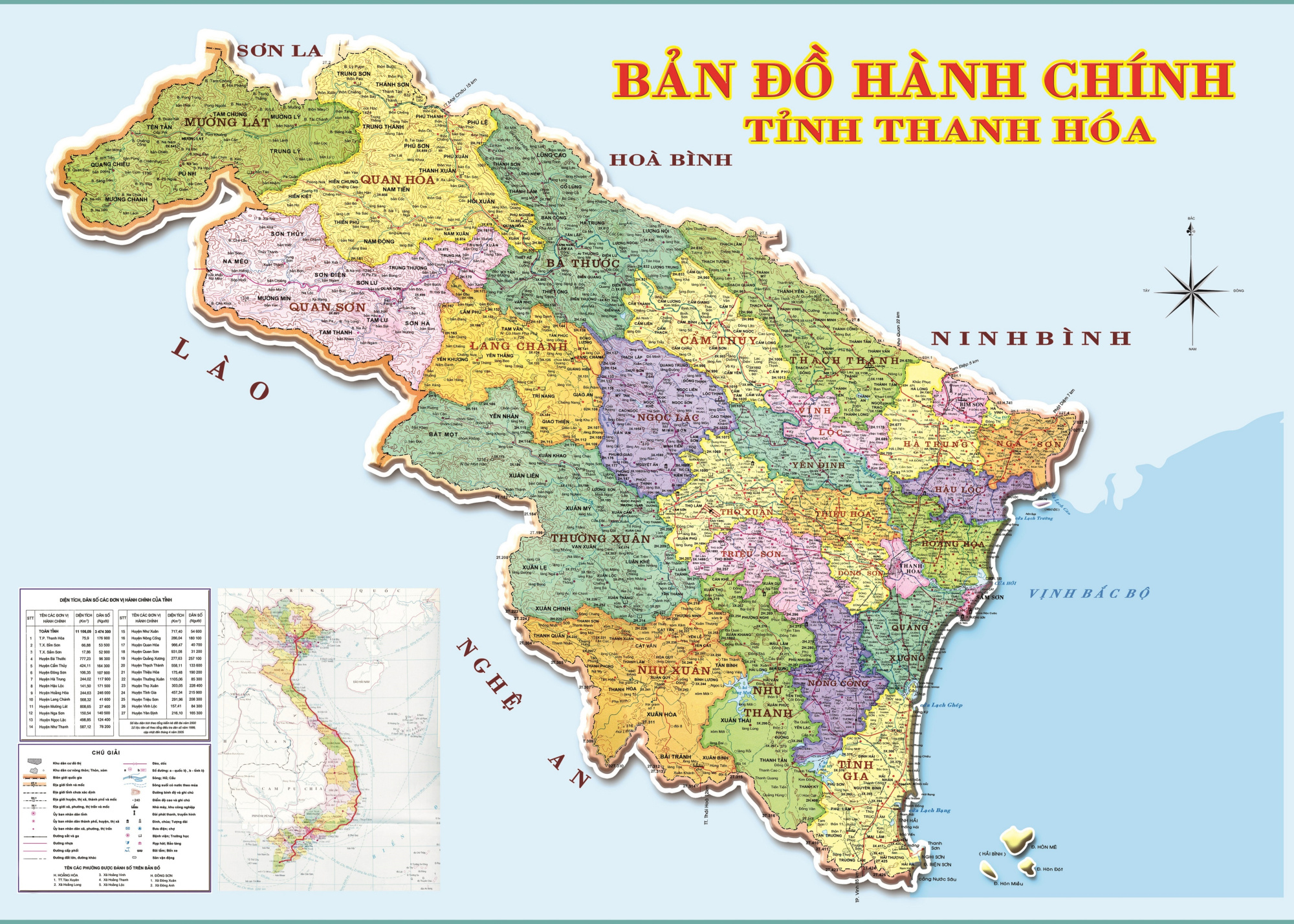 Bản Đồ Tỉnh Thanh Hóa