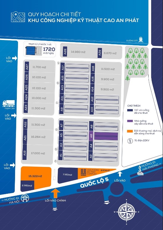 Detailed planning map of An Phat High-Tech Industrial Park